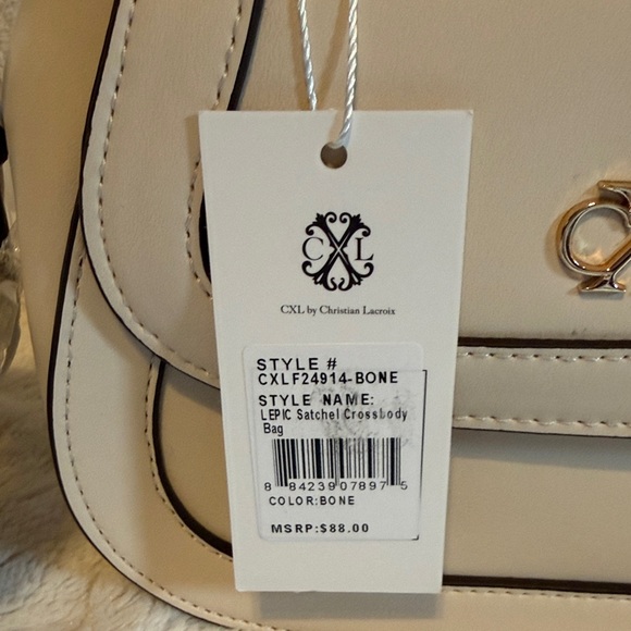 Christian Lacroix Cream Satchel NWT - Picture 3 of 11